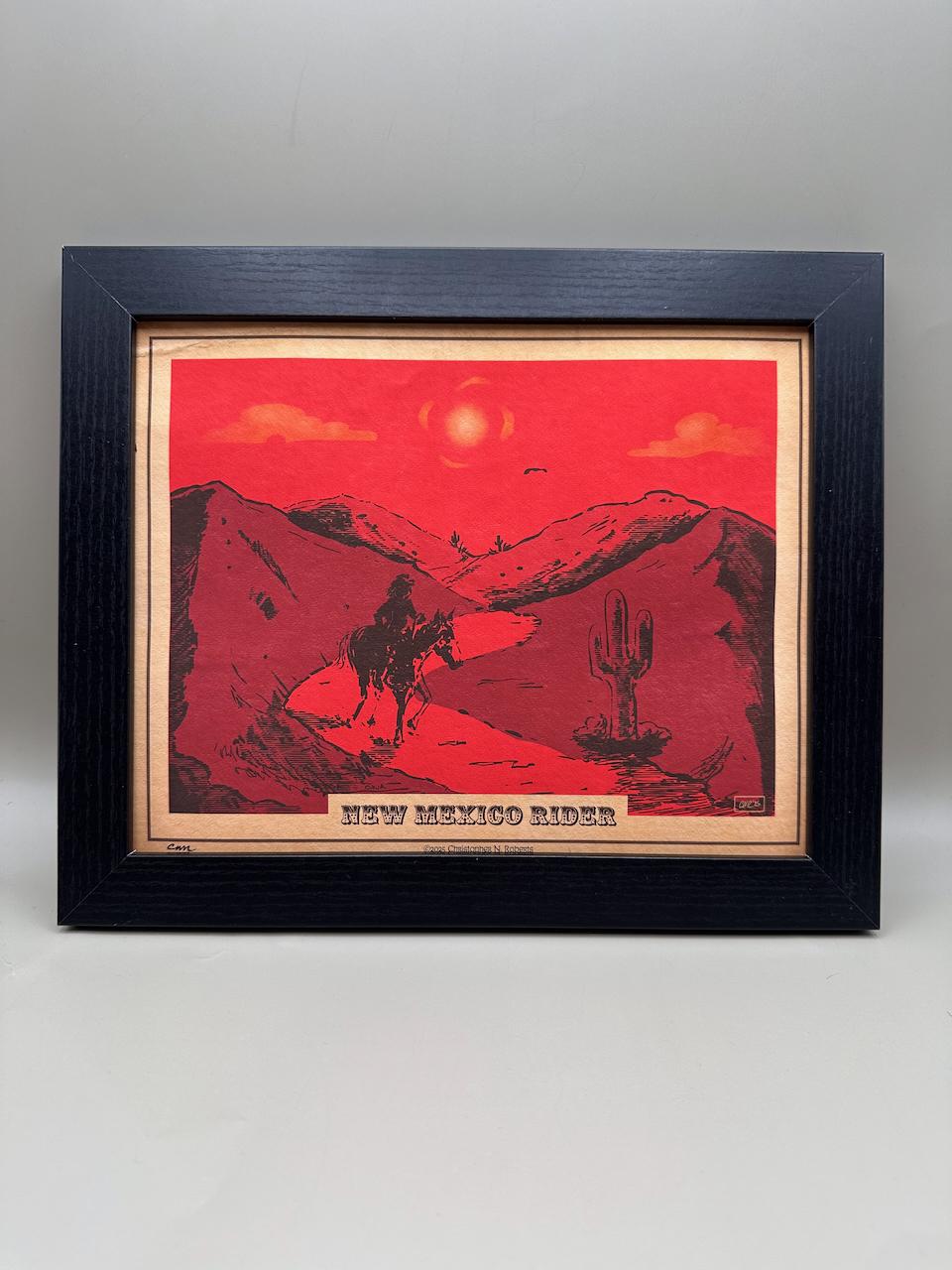 New Mexico Rider - Grateful Dead Inspired Outlaw Country Art - Western Americana Decor | Art Print