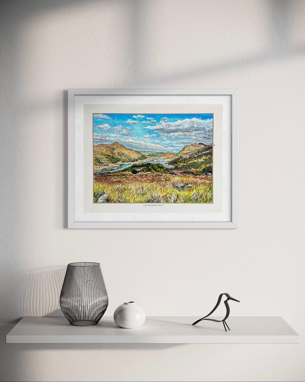 Ring of Kerry Ireland Gouache Painting - Ireland Travel Decor - Irish Landscape | Art Print