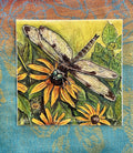 Dragonfly Garden Watercolor Natural Science Decal | 4" Waterproof Sticker