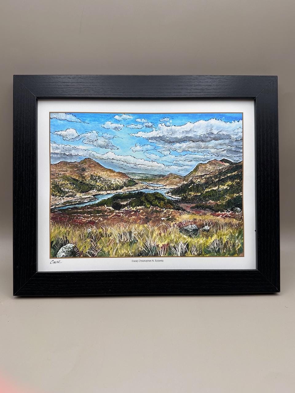 Ring of Kerry Ireland Gouache Painting - Ireland Travel Decor - Irish Landscape | Art Print