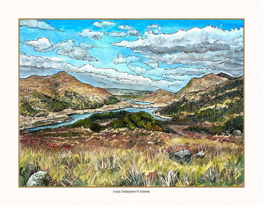Ring of Kerry Ireland Gouache Painting - Ireland Travel Decor - Irish Landscape | Art Print
