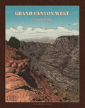 Grand Canyon West Rim - Guano Point Western Landscape - Hand Drawn Poster | Art Print