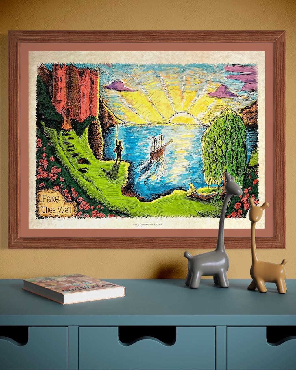 Fare Thee Well - Grateful Dead Fans - Brokedown Palace - Seaside Landscape | Art Print