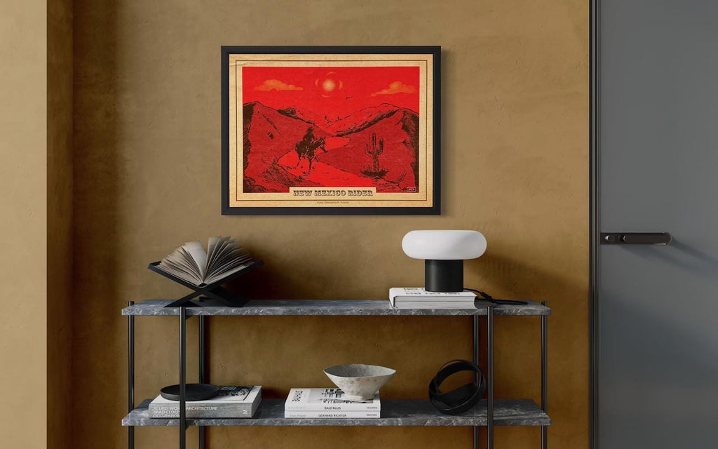 New Mexico (Lone) Rider Canvas Cowboy Print, Grateful Dead Music Lovers | Canvas Wall Art